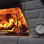 detalhe forno a lenha maximus preto