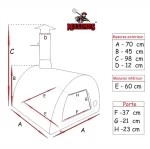 dimensões forno a lenha maximus